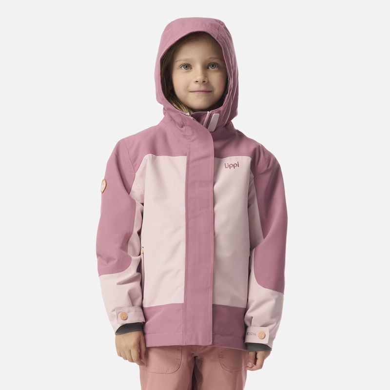 CHAQUETA NIÑA ANDES B-DRY HOODY JACKET ROSA CLARO LIPPI I26 - 1