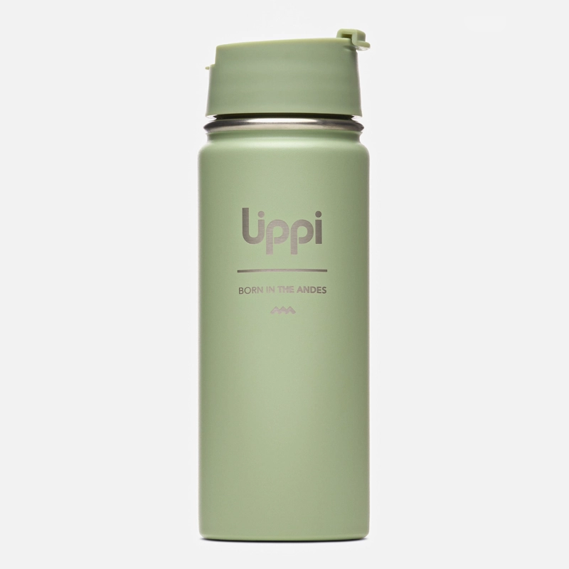 BOTELLA LIGHT STEEL HOT TOP BOTTLE 550 ML JADE OSCURO LIPPI I26 - 1