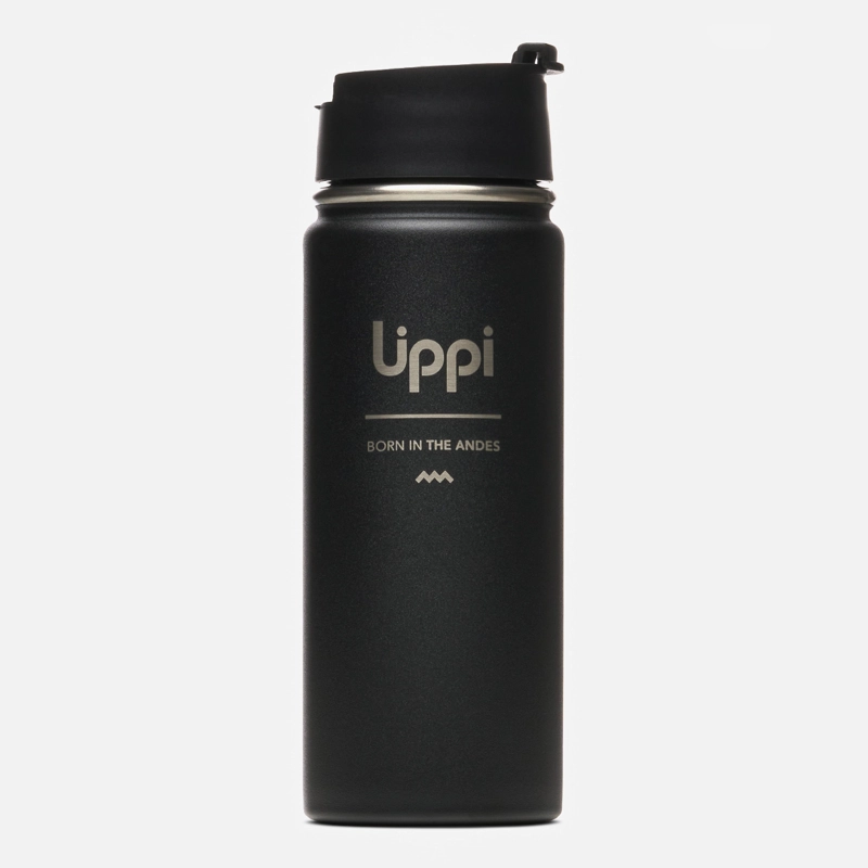BOTELLA LIGHT STEEL HOT TOP BOTTLE 550 ML NEGRO  LIPPI I26 - 1