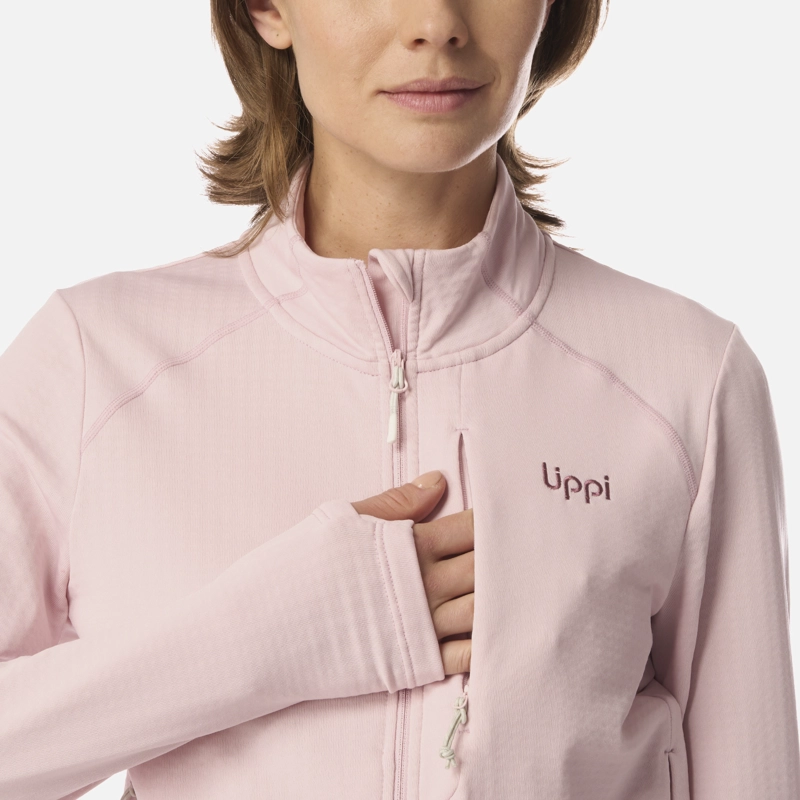 POLERON MUJER VIEDMA 1000 NANO-F FULL ZIP ROSA CLARO LIPPI - 4