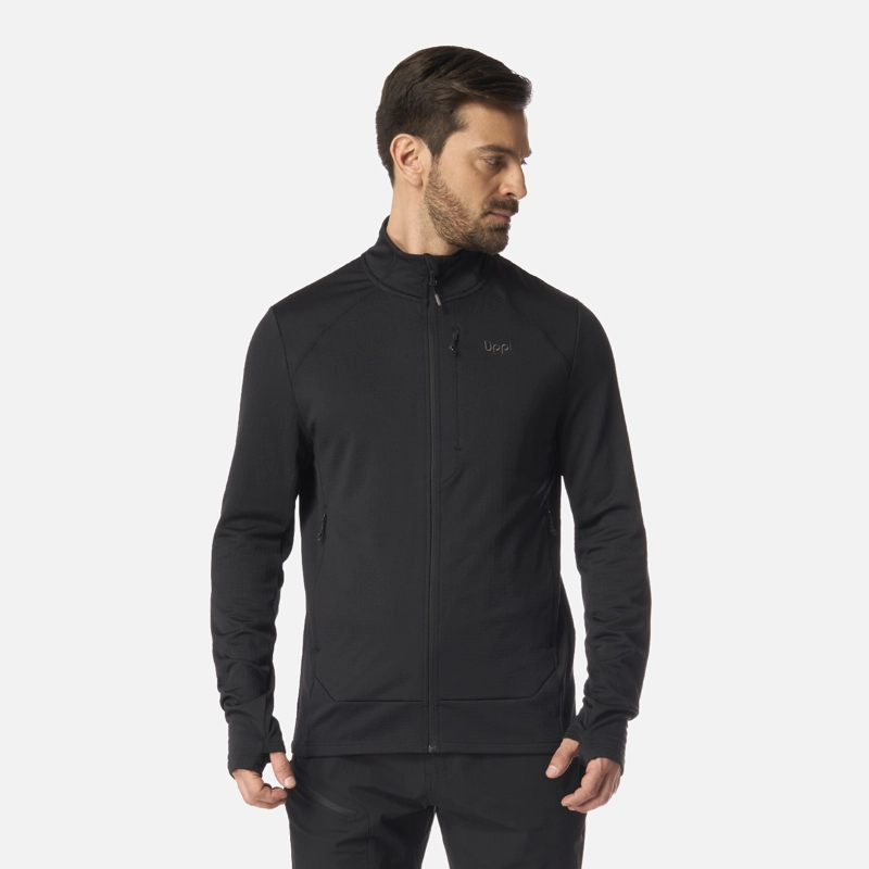 POLERON HOMBRE VIEDMA 1000 NANO-F FULL ZIP NEGRO LIPPI - 1
