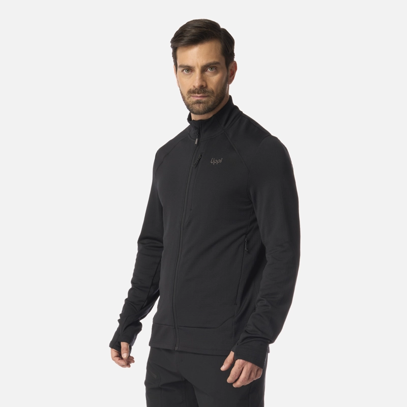 POLERON HOMBRE VIEDMA 1000 NANO-F FULL ZIP NEGRO LIPPI - 2