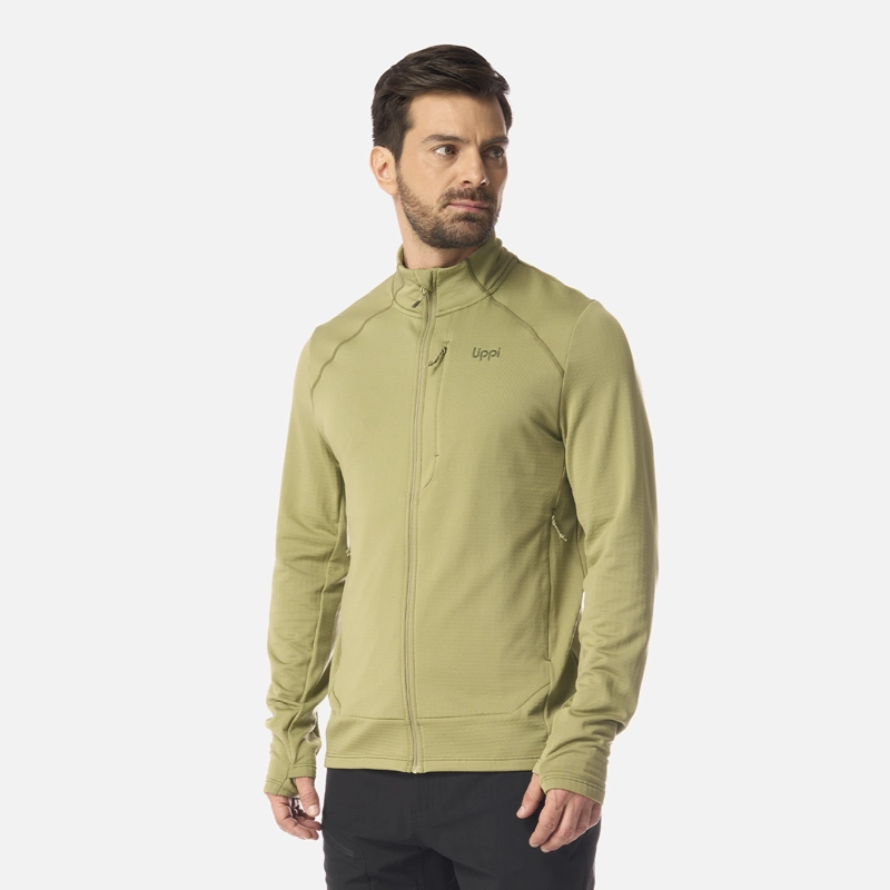POLERON HOMBRE VIEDMA 1000 NANO-F FULL ZIP VERDE LIPPI - 2