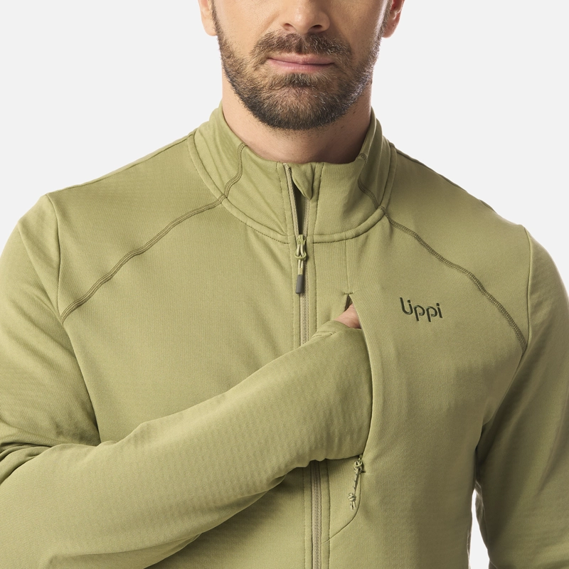 POLERON HOMBRE VIEDMA 1000 NANO-F FULL ZIP VERDE LIPPI - 4