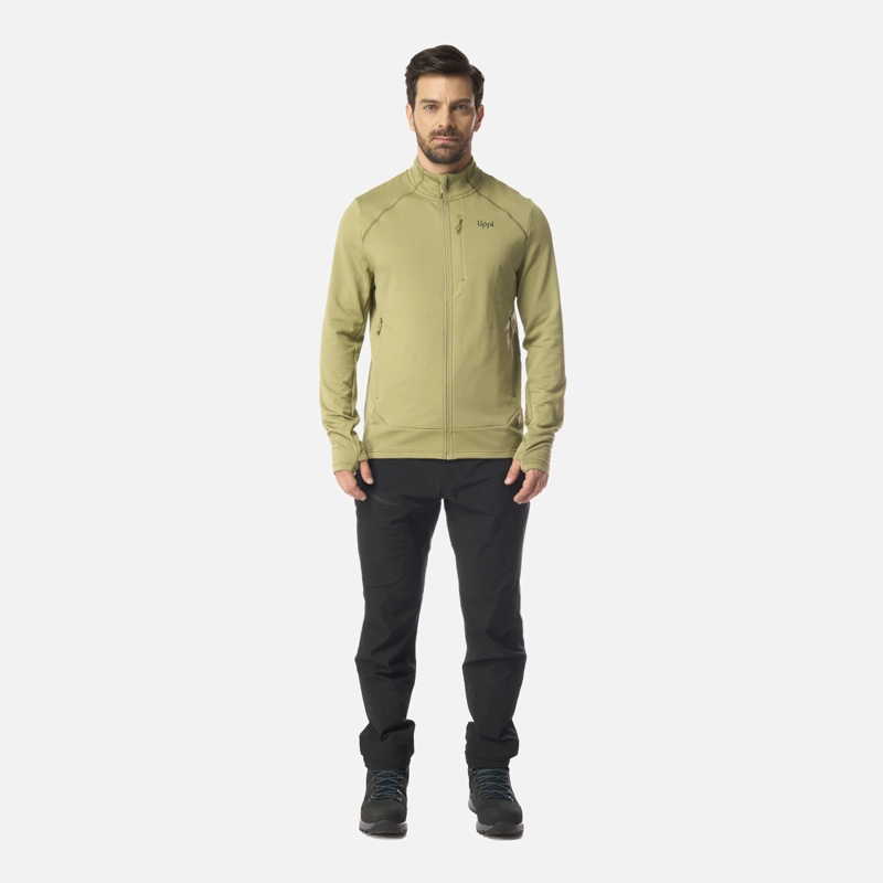 POLERON HOMBRE VIEDMA 1000 NANO-F FULL ZIP VERDE LIPPI - 6