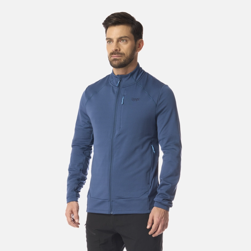 POLERON HOMBRE VIEDMA 1000 NANO-F FULL ZIP AZUL OSCURO LIPPI - 2