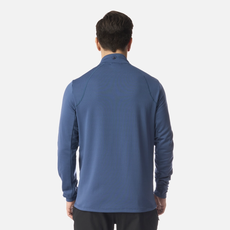 POLERON HOMBRE VIEDMA 1000 NANO-F FULL ZIP AZUL OSCURO LIPPI - 3