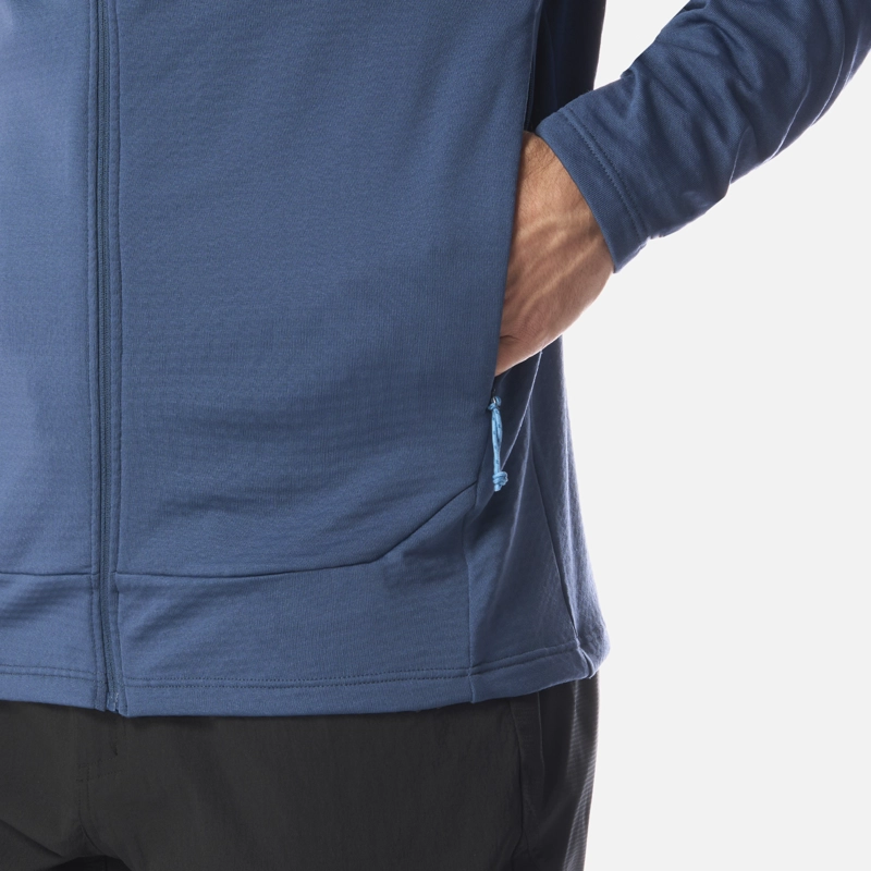 POLERON HOMBRE VIEDMA 1000 NANO-F FULL ZIP AZUL OSCURO LIPPI - 6