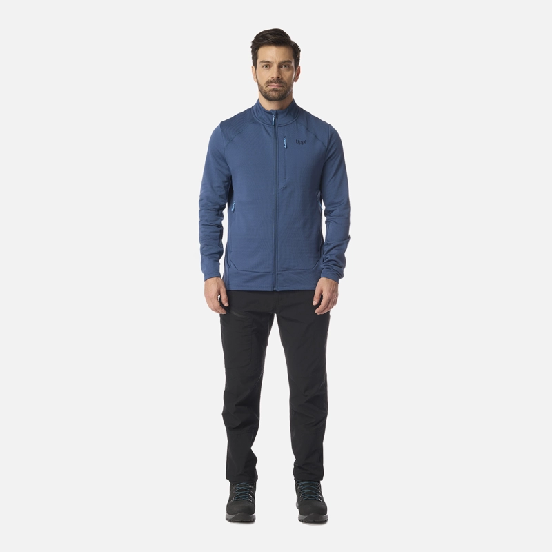 POLERON HOMBRE VIEDMA 1000 NANO-F FULL ZIP AZUL OSCURO LIPPI - 7