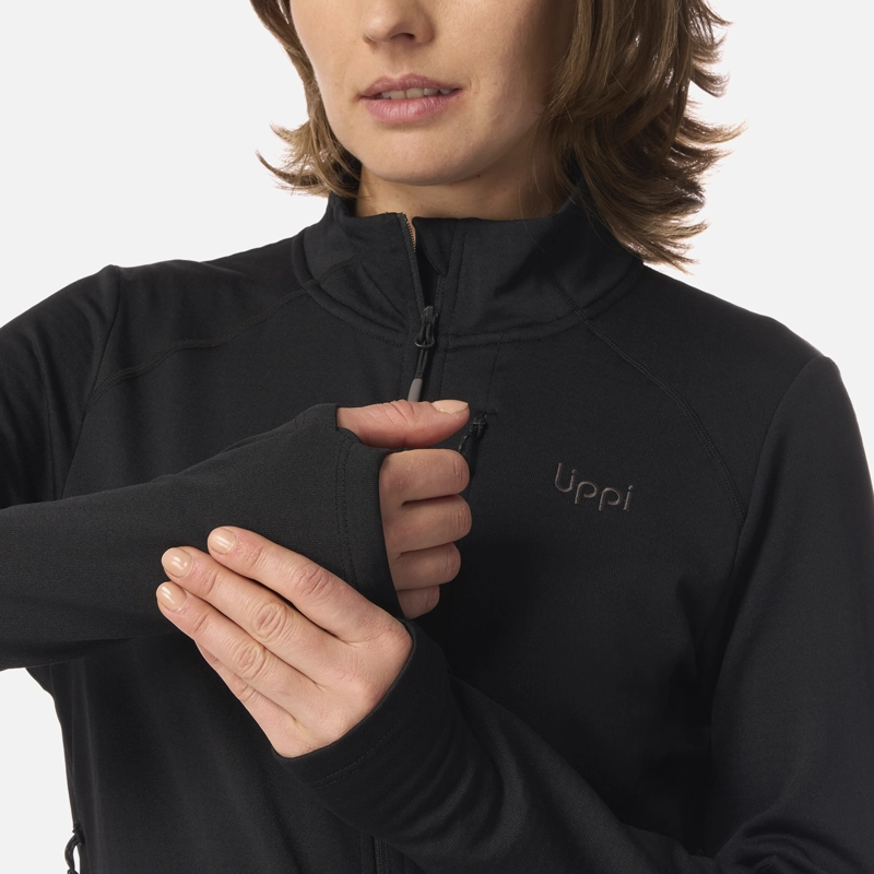 POLERON MUJER VIEDMA 1000 NANO-F FULL ZIP NEGRO LIPPI - 5