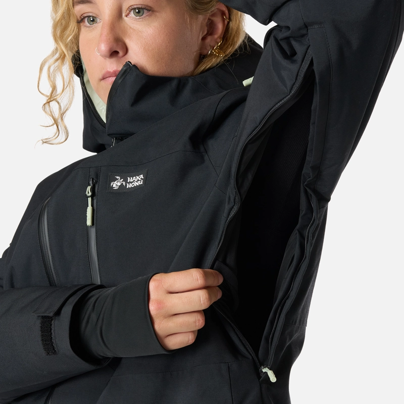 CHAQUETA MUJER YETI NEGRO HAKA HONU I26 - 6