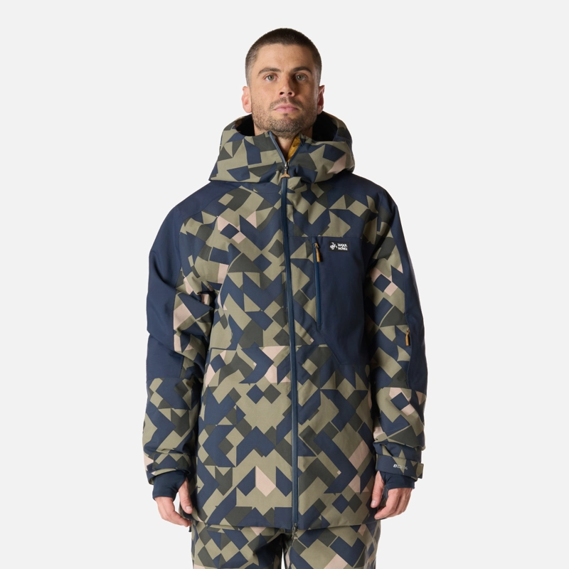 CHAQUETA HOMBRE YETI PRINT VERDE OLIVA HAKA HONU - 1