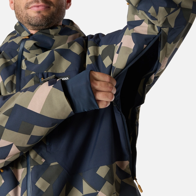 CHAQUETA HOMBRE YETI PRINT VERDE OLIVA HAKA HONU - 6