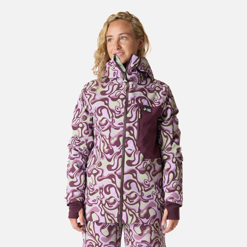 CHAQUETA MUJER YETI PRINT MALVA HAKA HONU I26 - 1