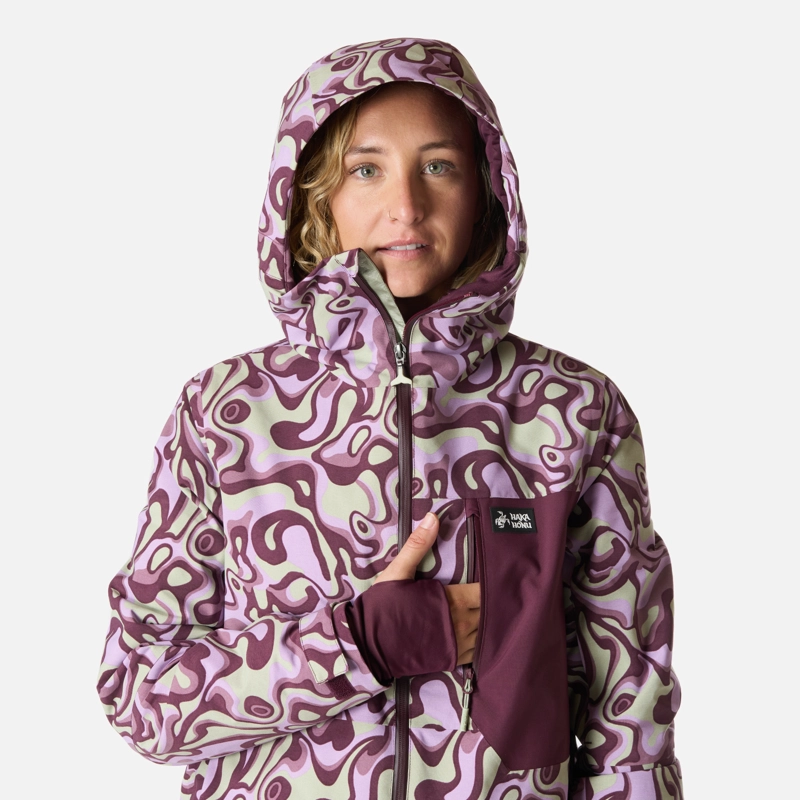 CHAQUETA MUJER YETI PRINT MALVA HAKA HONU I26 - 4