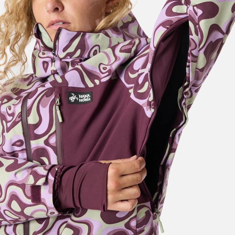 CHAQUETA MUJER YETI PRINT MALVA HAKA HONU I26 - 6