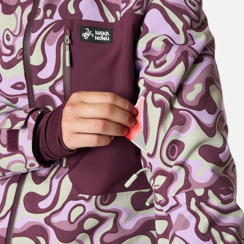 CHAQUETA MUJER YETI PRINT MALVA HAKA HONU I26 - 7