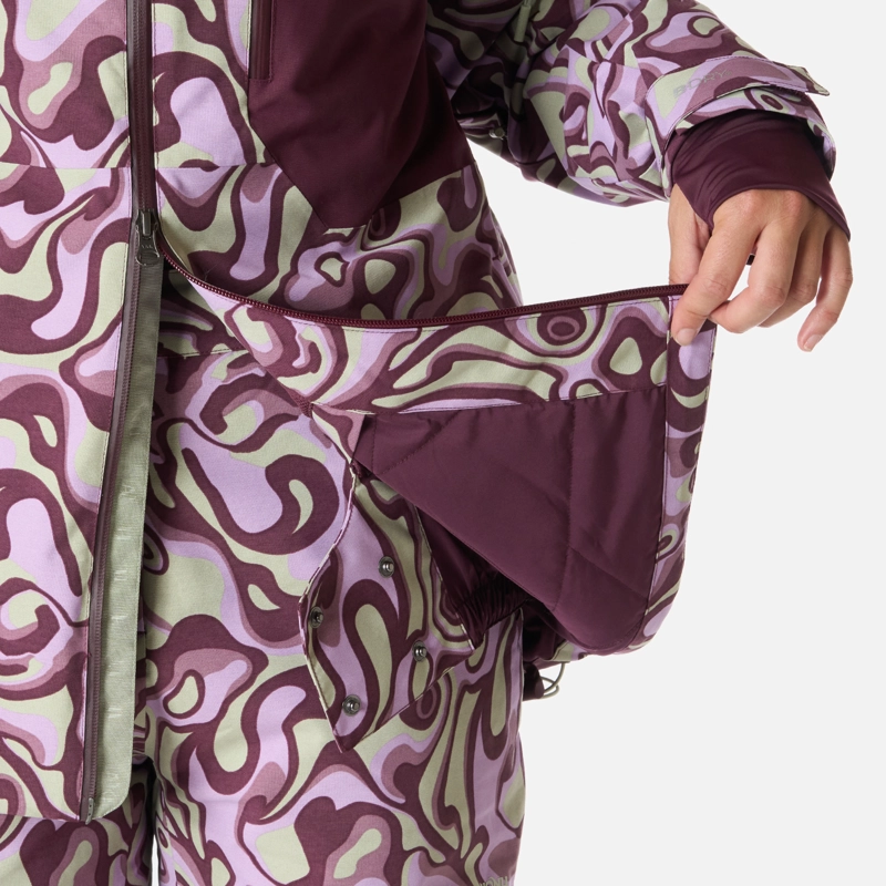 CHAQUETA MUJER YETI PRINT MALVA HAKA HONU I26 - 9