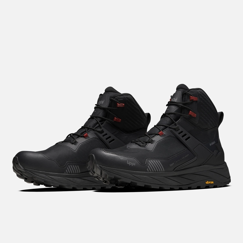 ZAPATILLA HOMBRE ATLAS MID NEGRO / ROJO LIPPI I26 - 5