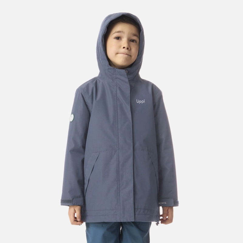 CHAQUETA NIÑO COLD PLACE B-DRY HOODY JACKET AZUL PIEDRA LIPPI I26 - 1