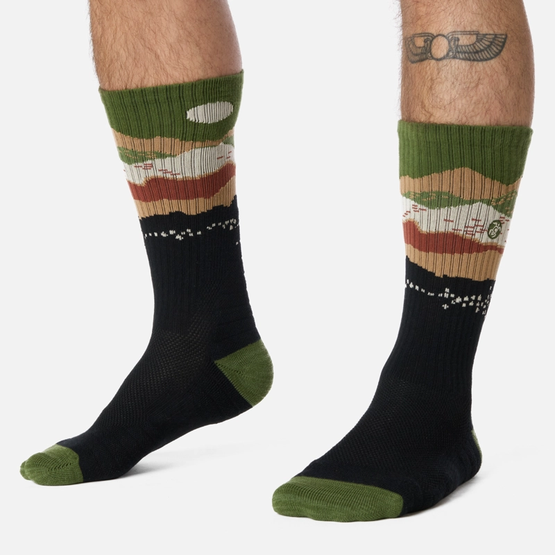 CALCETIN HOMBRE SENDERO VERDE MILITAR HAKA HONU I26 - 2