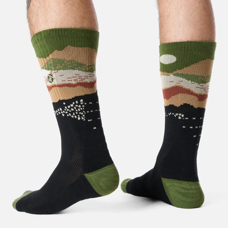 CALCETIN HOMBRE SENDERO VERDE MILITAR HAKA HONU I26 - 3