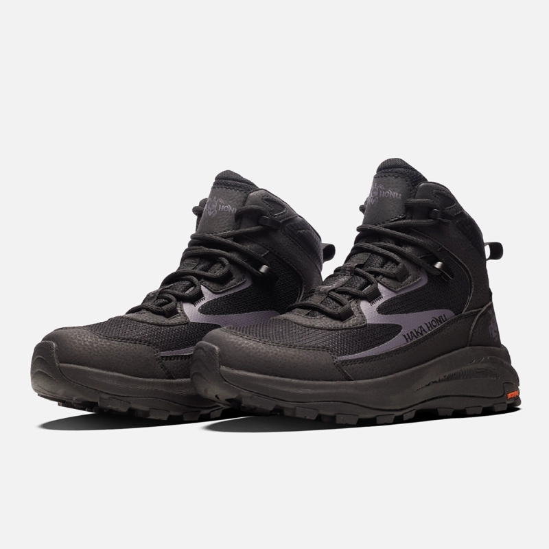 BOTIN MUJER RUTA NEGRO MORADO HAKA HONU I26 - 4
