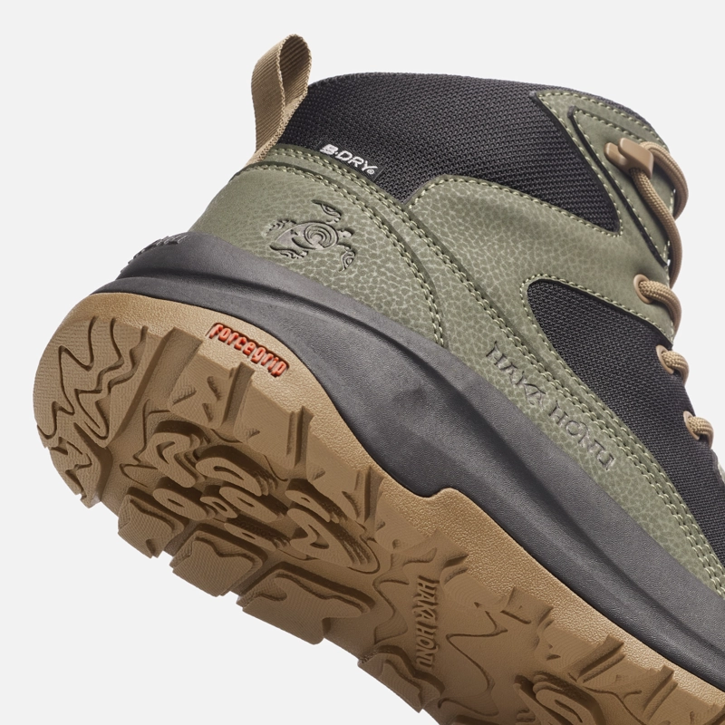 BOTIN HOMBRE CORDAL NEGRO / VERDE HAKA HONU I26 - 8