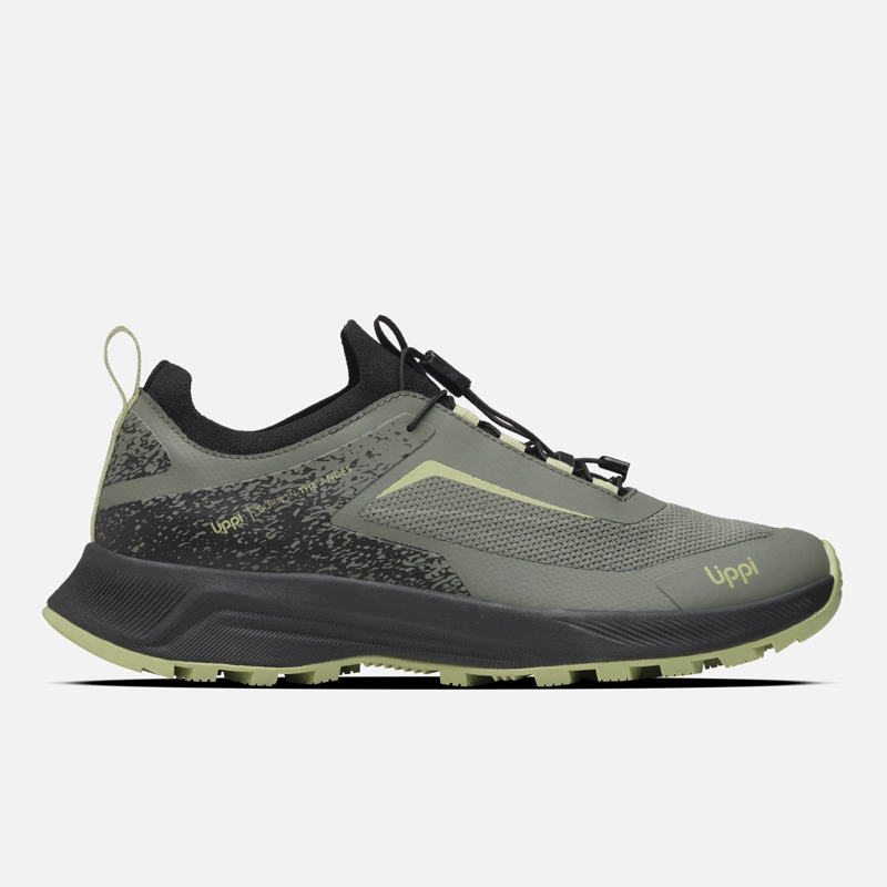 ZAPATILLA HOMBRE LIGHT KNIT NEGRO / VERDE LIPPI I26 - 1