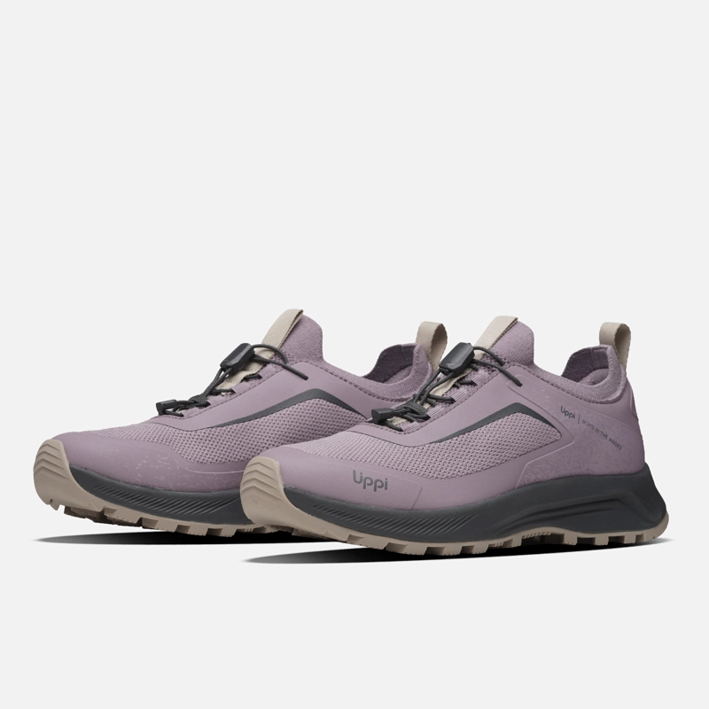 ZAPATILLA MUJER LIGHT KNIT NEGRO / MALVA LIPPI I26 - 4