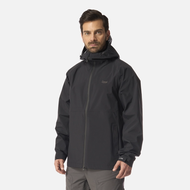 CHAQUETA HOMBRE ALPINE B-DRY HOODY JACKET NEGRO LIPPI I26 - 2