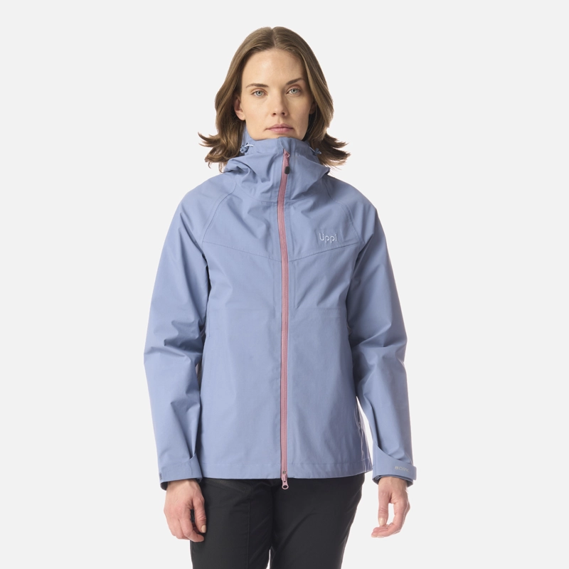 CHAQUETA MUJER ALPINE B-DRY HOODY JACKET AZUL PIEDRA LIPPI - 1