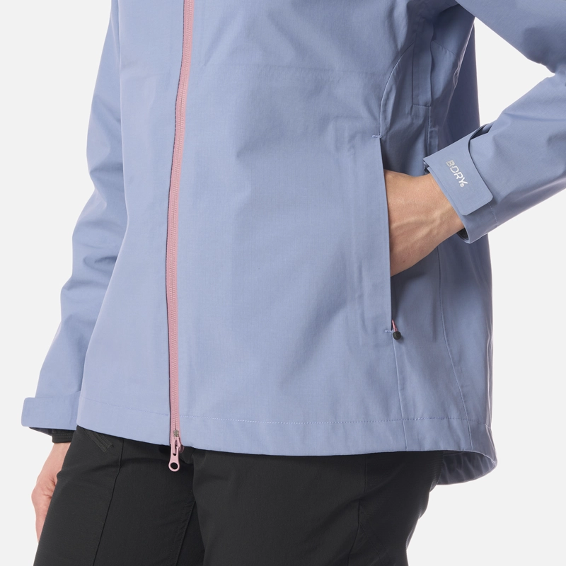 CHAQUETA MUJER ALPINE B-DRY HOODY JACKET AZUL PIEDRA LIPPI - 6