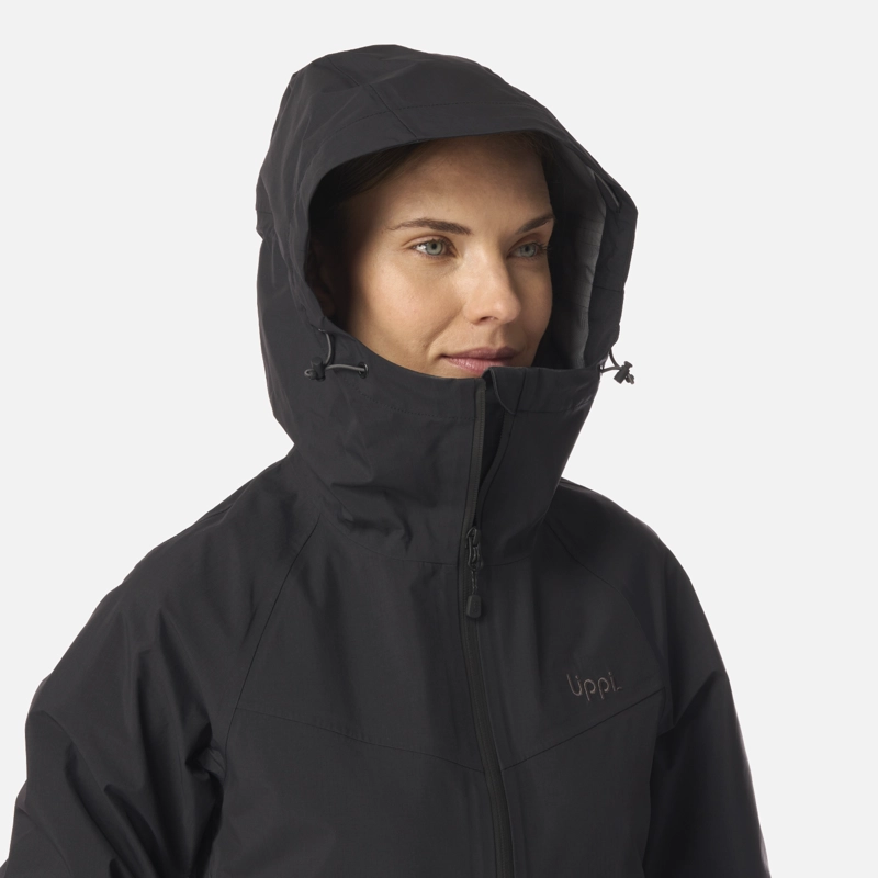 CHAQUETA MUJER ALPINE B-DRY HOODY JACKET NEGRO LIPPI I26 - 4