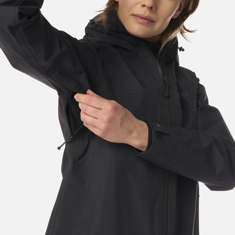 CHAQUETA MUJER ALPINE B-DRY HOODY JACKET NEGRO LIPPI I26 - 5