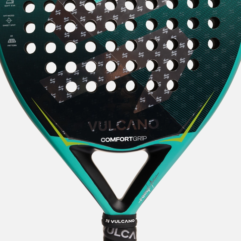 PALA FORESHOCK PADEL RACKET TURQUESA VULCANO - 5