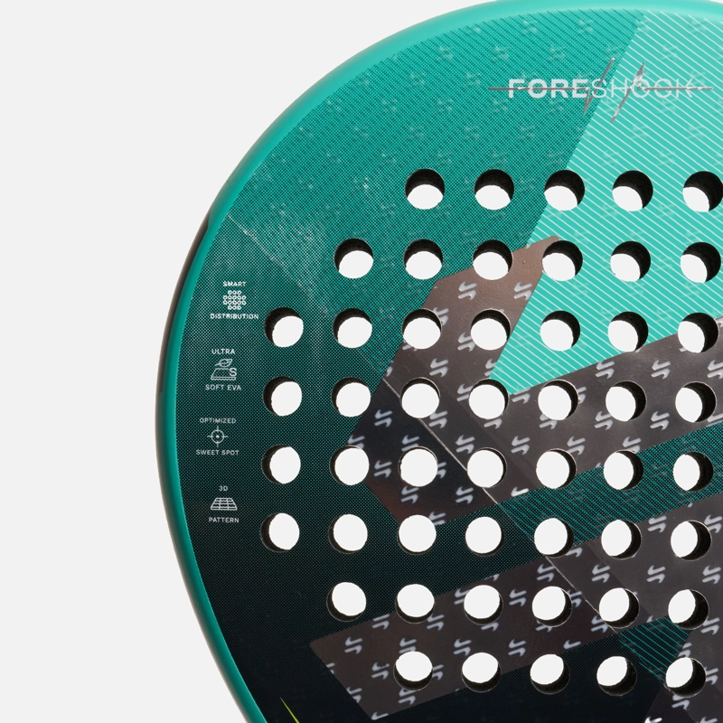 PALA FORESHOCK PADEL RACKET TURQUESA VULCANO - 6