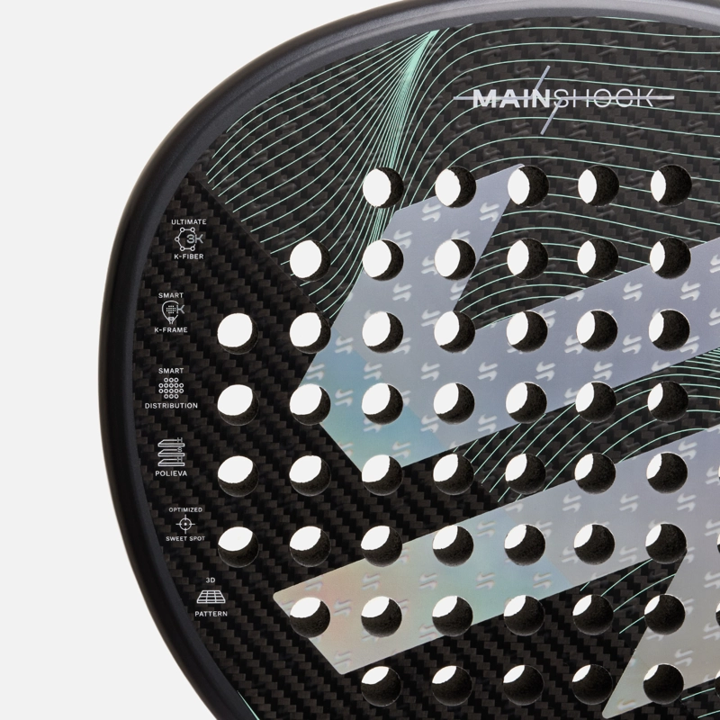 PALA MAINSHOCK PADEL RACKET GRIS VULCANO - 6