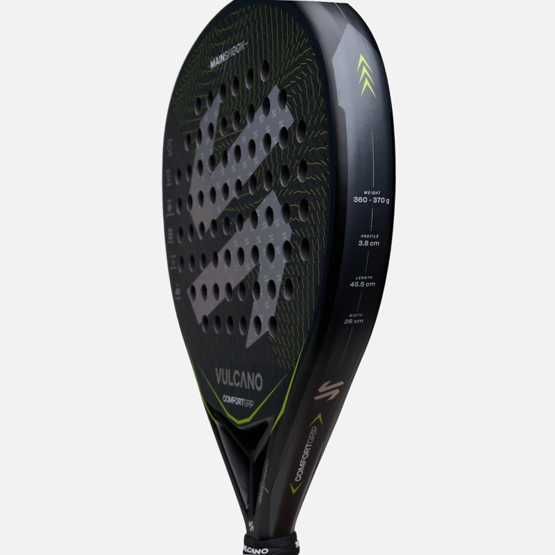 PALA MAINSHOCK PADEL RACKET NEGRO VULCANO - 4