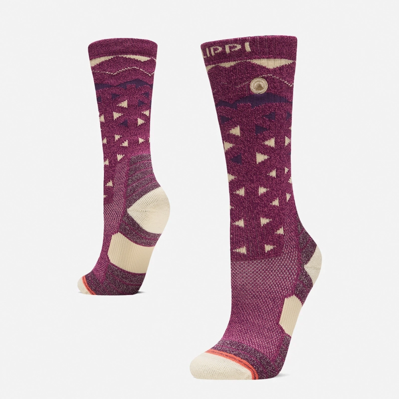 CALCETIN MUJER TREKKING WARM SOCKS ROSADO MELANGE LIPPI I26 - 1