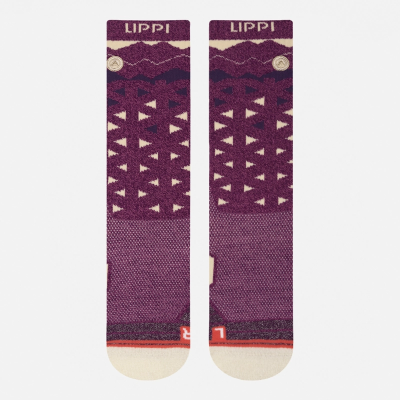 CALCETIN MUJER TREKKING WARM SOCKS ROSADO MELANGE LIPPI I26 - 2