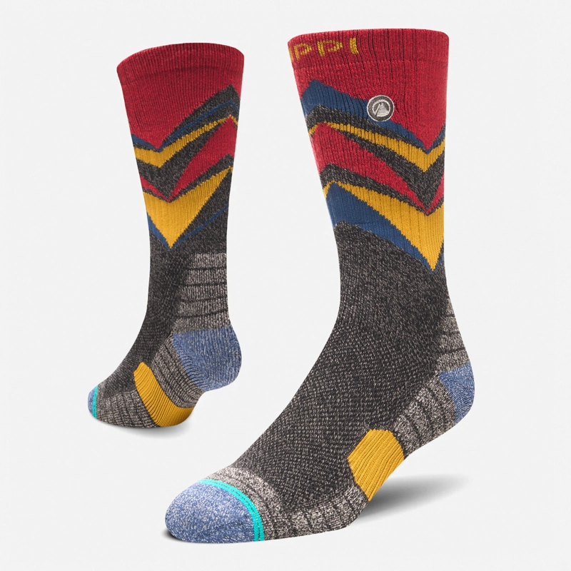 CALCETIN HOMBRE TREKKING WARM SOCKS ROJO MELANGE LIPPI I26 - 1
