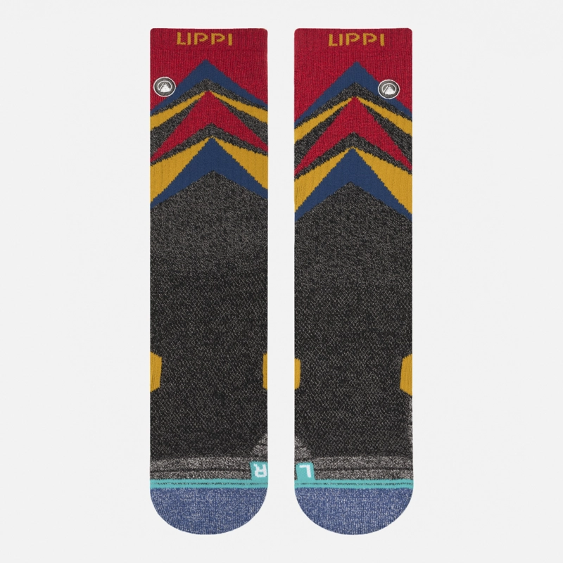 CALCETIN HOMBRE TREKKING WARM SOCKS ROJO MELANGE LIPPI I26 - 2