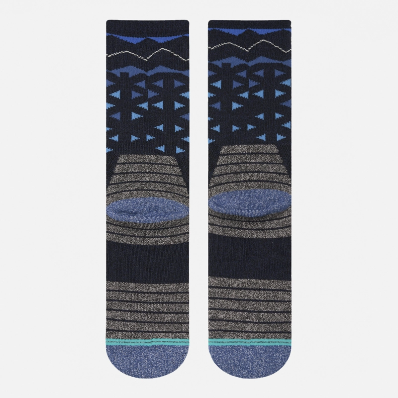 CALCETIN HOMBRE TREKKING WARM SOCKS AZUL MARINO MELANGE LIPPI I26 - 3