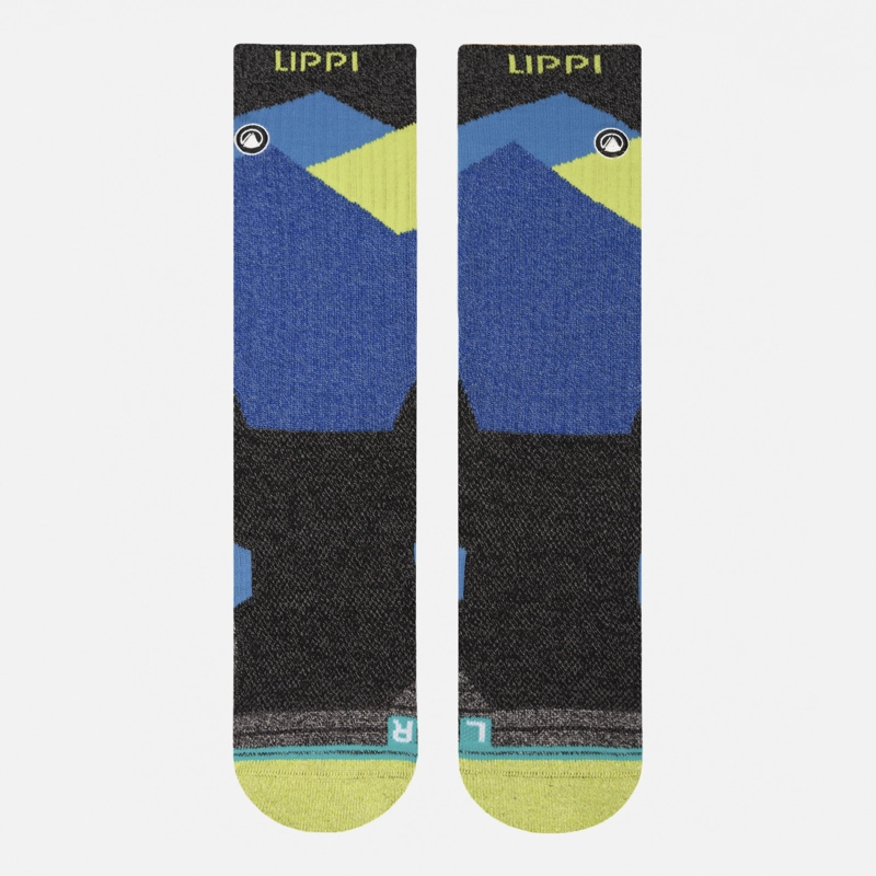 CALCETIN HOMBRE TREKKING WARM SOCKS AZUL MELANGE LIPPI I26 - 2