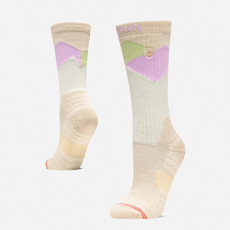 CALCETIN MUJER TREKKING WARM SOCKS BEIGE MELANGE LIPPI I26 - 1