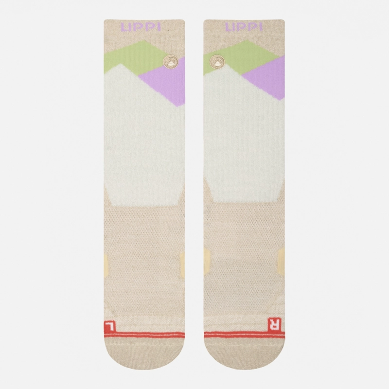 CALCETIN MUJER TREKKING WARM SOCKS BEIGE MELANGE LIPPI I26 - 2