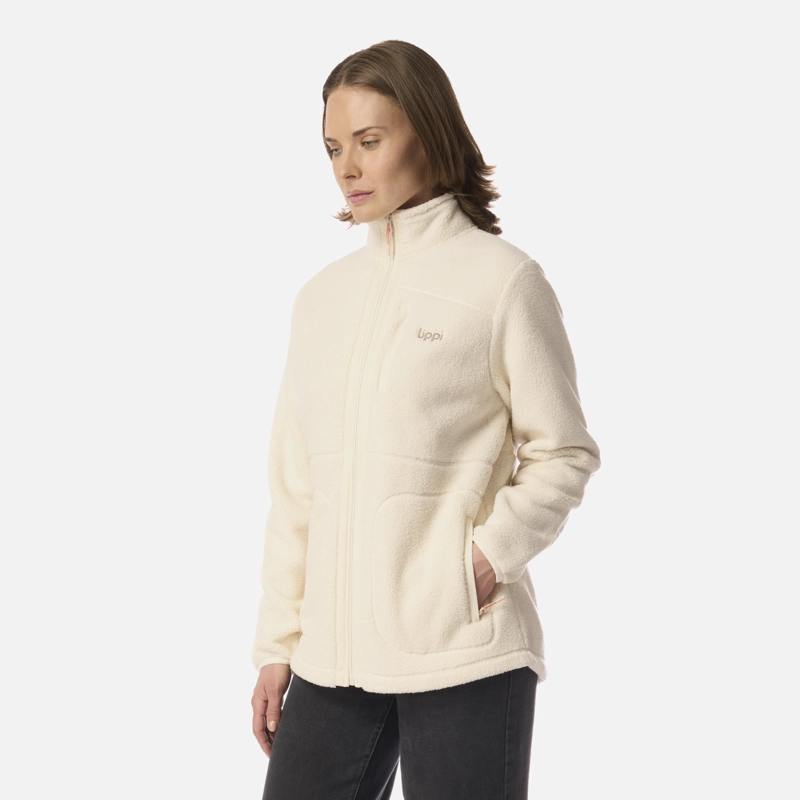 POLAR MUJER HUG-LIKE SHAGGY-PRO JACKET CREMA LIPPI I26 - 2