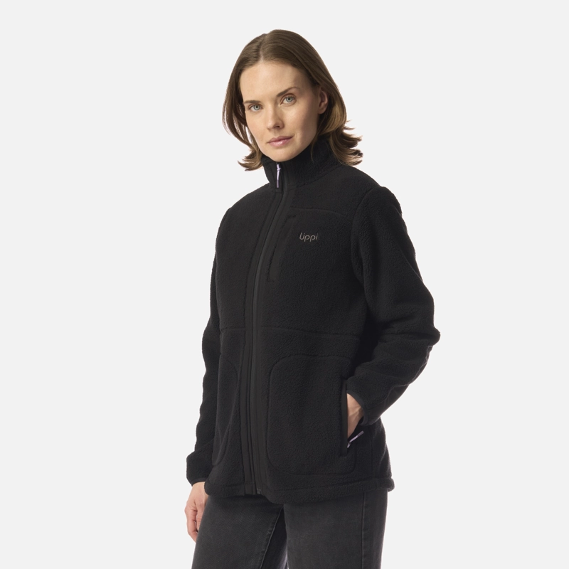 POLAR MUJER HUG-LIKE SHAGGY-PRO JACKET NEGRO LIPPI I26 - 2