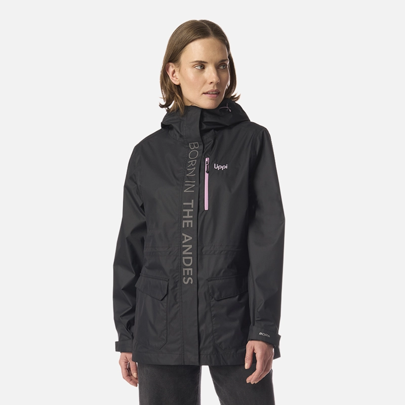 CHAQUETA MUJER STREETWISE B-DRY HOODY JACKET NEGRO LIPPI I26 - 1